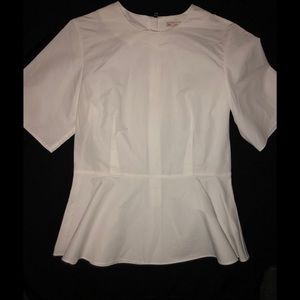 Gap Peplum Top, White, Worn Once - Like New